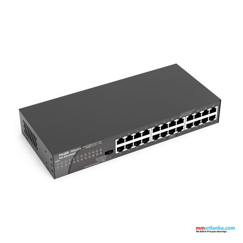 Ruijie RG-ES124GD, 24-port 10/100/1000Mbps Unmanaged Switch (3Y)